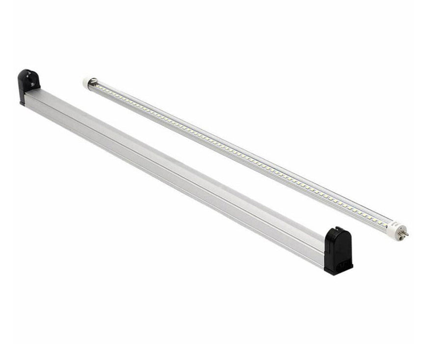 Energon Lightstick LED grow light fixture with 20W LED tube separated from housing for easy installation.