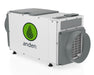 Front view of the Anden A100 dehumidifier, displaying the Anden logo and front air outlet for dehumidifying spaces efficiently.