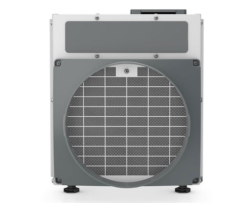 Side view of the Anden A100 dehumidifier, featuring the ventilation and compact design for easy installation in grow spaces.