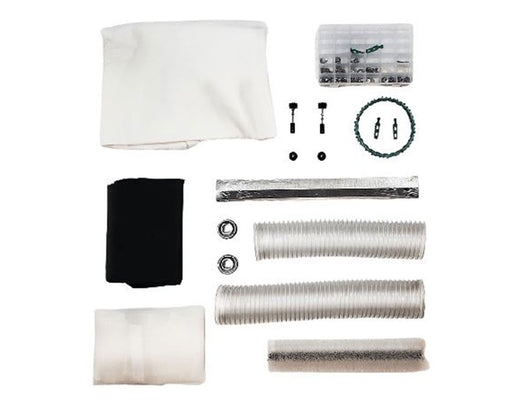 CenturionPro Mini Trimmer Parts Kit with tumbler, blade, keif collector, bags, belts, bearings, hoses, and replacement parts.