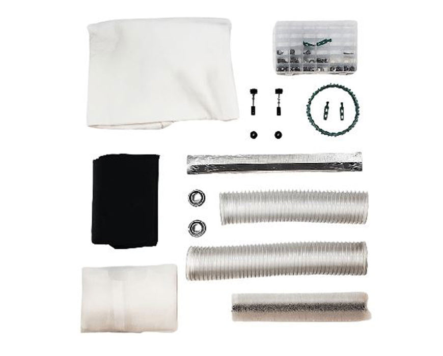 CenturionPro Mini Trimmer Parts Kit with tumbler, blade, keif collector, bags, belts, bearings, hoses, and replacement parts.