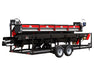 CenturionPro XL MegaBucker debudder machine on a trailer frame with red and black housing and multiple processing units.