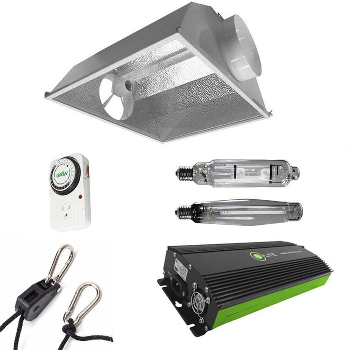 Air-Cooled Hood 1000 Watt HPS & MH Grow Light Kit