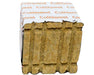 Cultiwool Block 4x4x2.5 front angle showing side grooves and uniform rockwool fiber structure that improves air to water ratio and supports strong root growth for hydroponic systems.