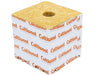 Cultiwool Block 4x4x4 front view showing low-density rockwool cube with pre-formed planting hole designed for fast rooting and healthy crop development in hydroponics.