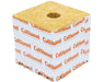 Cultiwool Block 6x6x6 front view showing low-density rockwool cube with pre-formed planting hole designed for fast rooting and healthy crop development in hydroponics.