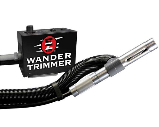 EZ Trim Wander Trimmer commercial bud trimming system with suction-based cutting wand and control box, reducing trim time while preserving flower quality.