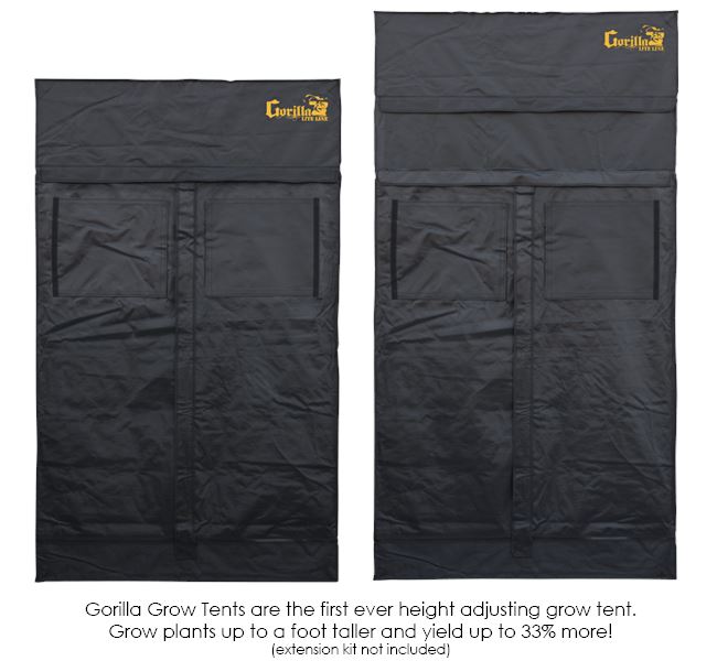 Gorilla Grow Tent LITE Line 44 – 4′ X 4′ X 6’7″ Grow Tent Gorilla Grow Tent