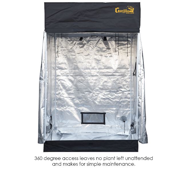 Gorilla Grow Tent LITE Line 44 – 4′ X 4′ X 6’7″ Grow Tent Gorilla Grow Tent