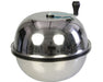 Stainless steel bowl trimmer with a closed metal dome top and manual hand crank, designed for efficient wet or dry trimming.