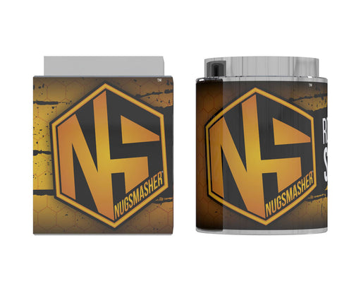 Nugsmasher 7g Pre Press Mold front and side views showing NS logo and text design.