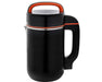 Ongrok Large Botanical Infuser Machine front angle with sleek black design, ergonomic handle, and orange trim, sized for larger capacity infusions in any kitchen.