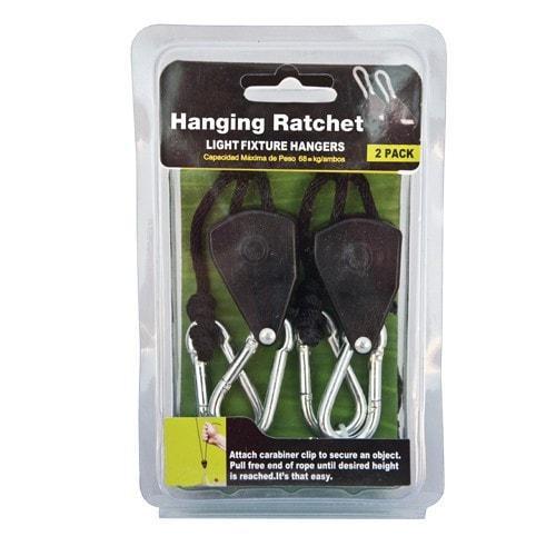 1/8 Inch Hanging Ratchet Light Hangers - 2 Pack HID Light Grow Light Central