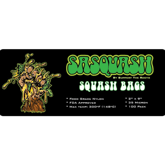 Sasquash Squash Bags 2" x 9" (100 Pack) Rosin Press Sasquash 