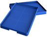 Blue polypropylene drying trays for Wachsen drying carts, designed to hold up to 3 pounds of wet flower.