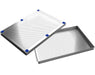 Perforated stainless steel drying trays compatible with Wachsen DC-30 drying carts for high sanitation use.