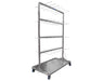 Fully assembled Wachsen 3-level hanging drying cart SS304 with adjustable shelves and bottom PVC tray.