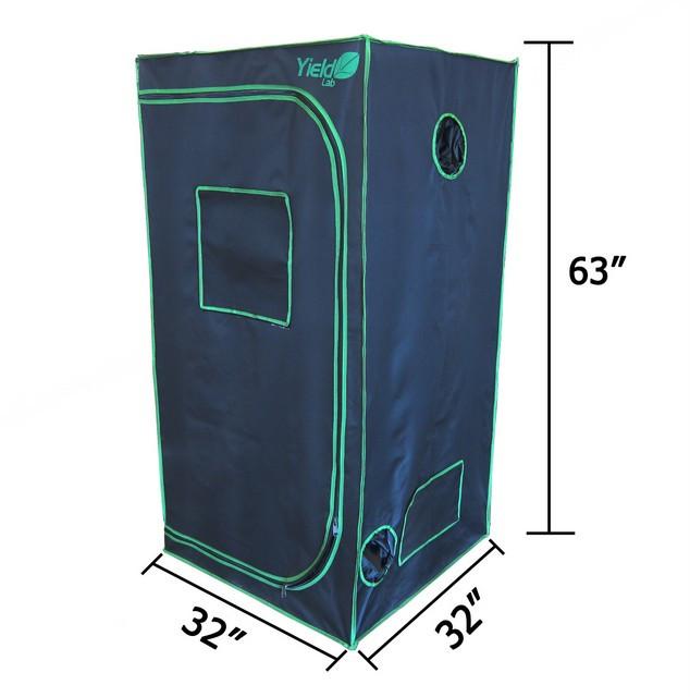 Yield Lab 32" by 32" by 63" Reflective Grow Tent Grow Tent Yield Lab Tents 
